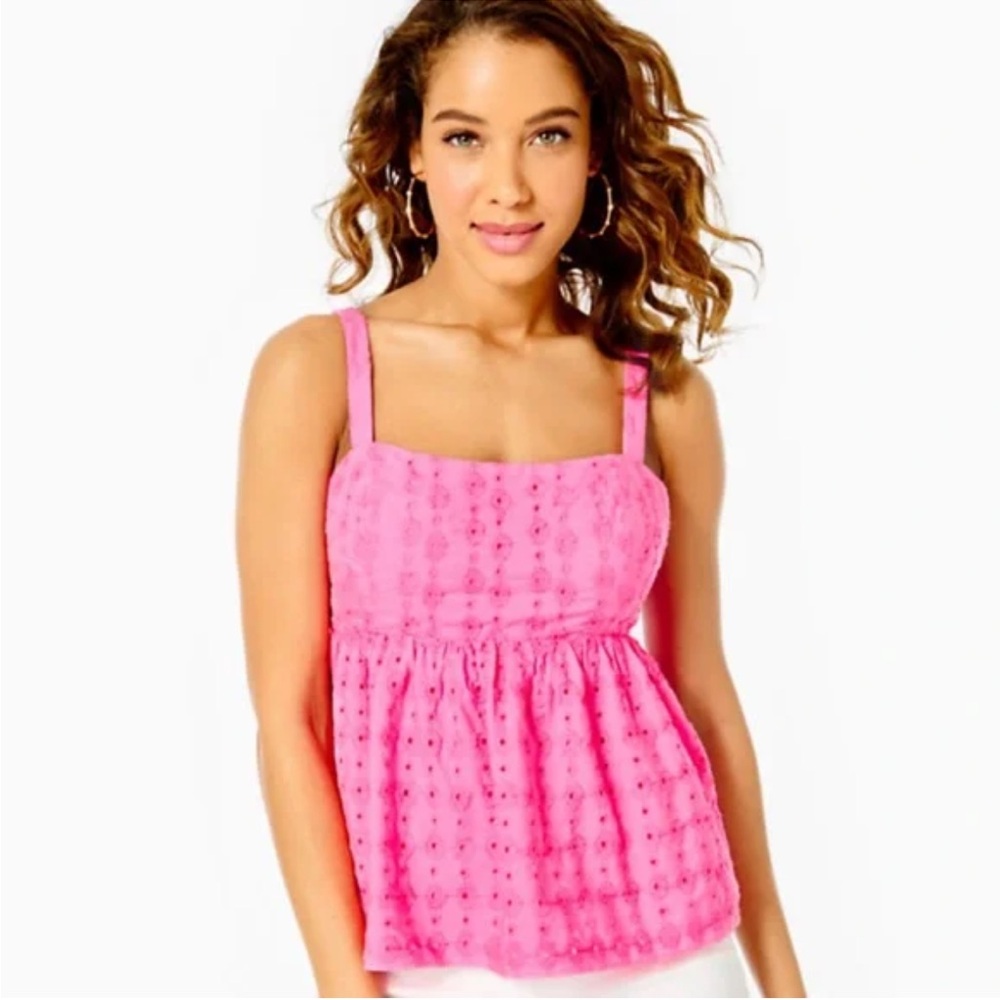 Michela babydoll eyelet cami Lilly Pulitzer